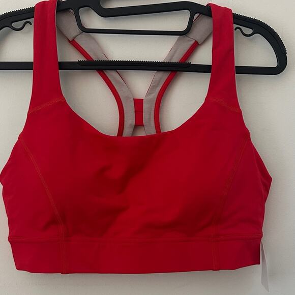 Lululemon Power Through Bra *Medium Support, B/C Cup Cranberry Size 12 NWT - Picture 3 of 7